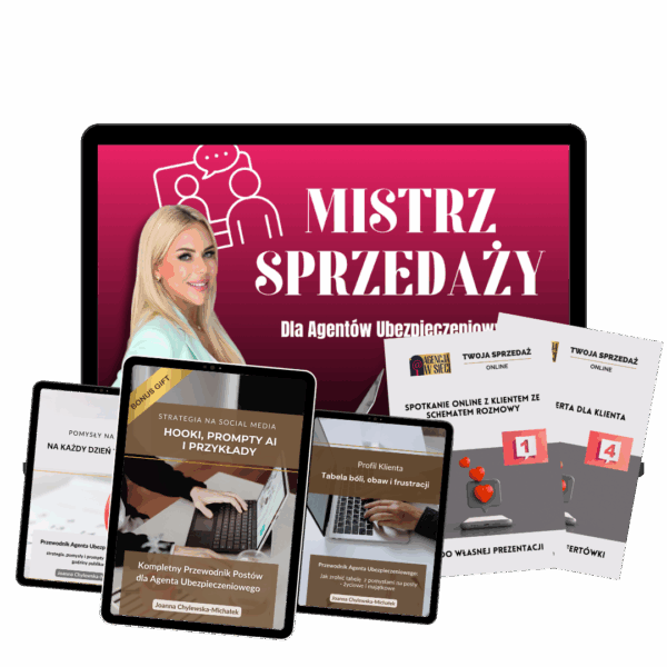 Pakiet - Mistrz sprzedaży ubezpieczeń online + E-booki