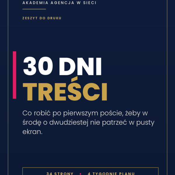 30 dni treści z jednej niszy